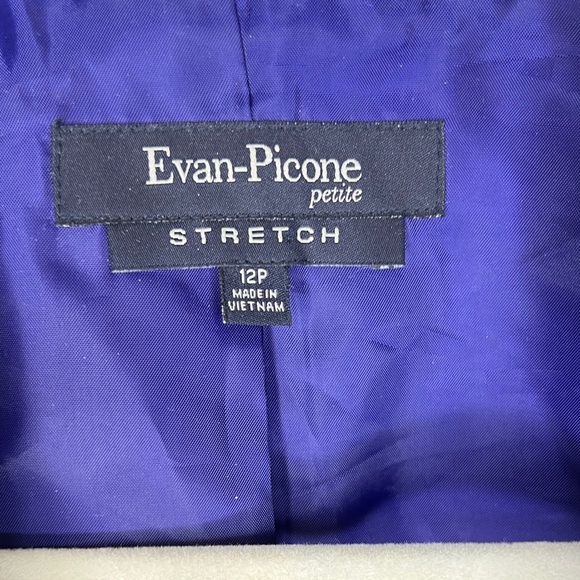 Evan Picone Women's Purple Peacoat Size 12 Petite - Picture 2 of 13